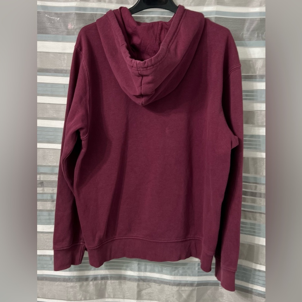 Adidas Trefoil Logo Maroon Pullover Hoodie - Picture 2 of 8